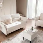 Taburet Fosano Nožičky: Nožičky kovové - zlaté, látka: Riviera 36