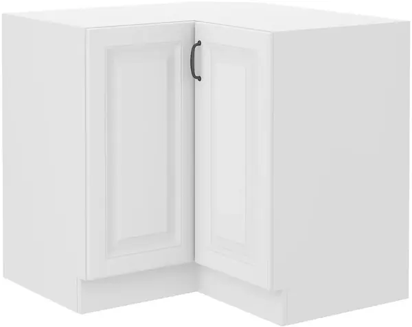 Spodní rohová skříňka Stilo 90x90 DN 2F BB Barva korpusu: Bílá, Barva dvířek: Bílá