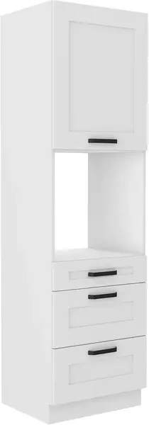 Vysoká skříňka pro vestavnou troubu Luna 60 DPS-210 3S 1F - Prmeium Box Barva korpusu: Bílá, Barva dvířek: Bílá