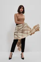 Marisse Wide checkered scarf