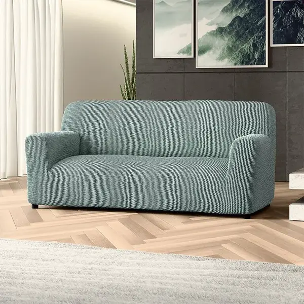 Bielastické potahy COSTINA mátová trojkřeslo (š. 170 - 220 cm)