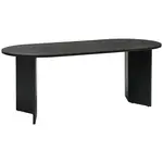 MID.YOU JÍDELNÍ STŮL, akácie, černá, 200/90/76 cm