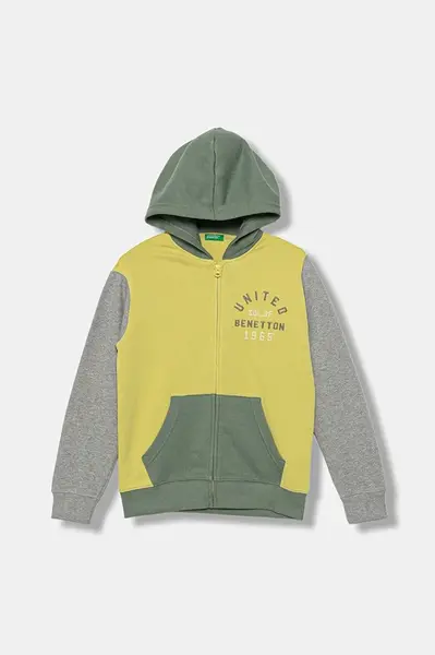 Dětská bavlněná mikina United Colors of Benetton