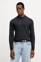 Vlněný svetr United Colors of Benetton pánský, tmavomodrá barva, 111ZU10AB