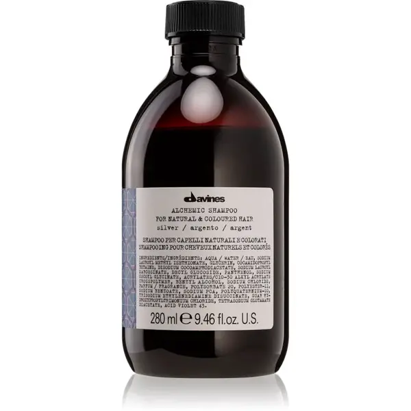 Davines Alchemic Shampoo Silver vyživující šampon pro zvýraznění barvy vlasů 280 ml