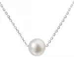 Evolution Group Strieborný náhrdelník s pravou perlou Pavona 22014.1