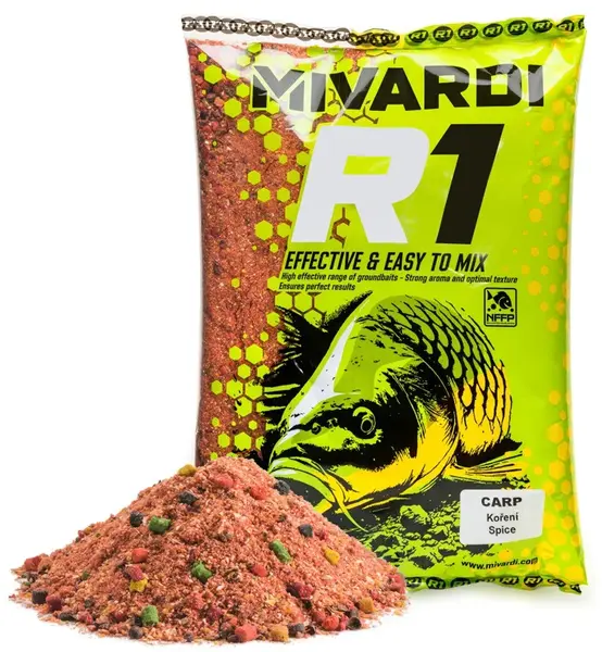 Mivardi krmítková zmes r1 carp 950 g - korenie