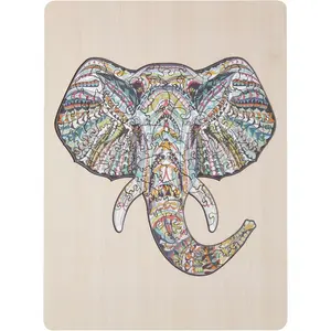 Drevené puzzle Slon 137 dielikov