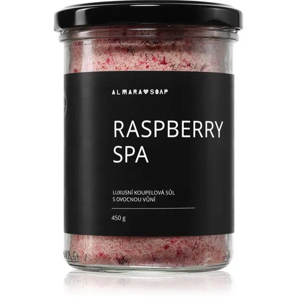 Almara Soap Bath relaxačná soľ do kúpeľa s vôňou Raspberry Spa 450 g