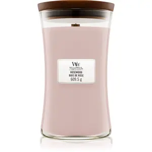 Woodwick Rosewood vonná sviečka s dreveným knotom 609.5 g