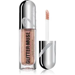 Revolution Metallic Muse Glitter Muse trblietavé tekuté očné tiene odtieň Gold 3.5 ml