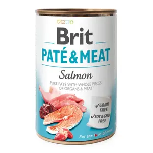 Brit konzerva Paté & Meat Salmon 400 g | Konzerva pre psov