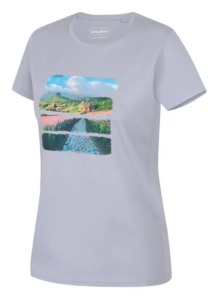 Husky  Tee Flo L light blue, L Dámske bavlnené tričko