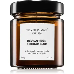 Vila Hermanos Apothecary Red Saffron & Cedar Blue vonná sviečka 120 g