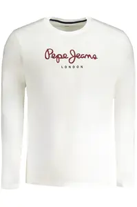 Biele tričko s dlhým rukávom Pepe Jeans