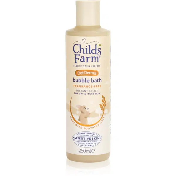 Childs Farm OatDerma Bubble Bath pena do kúpeľa a čistiaci gél bez parfumácie pre deti 250 ml
