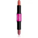 NYX Professional Makeup Wonder Stick Cream Blush obojstranná kontúrovacia tyčinka odtieň 02 Honey Orange N Rose 2x4 g