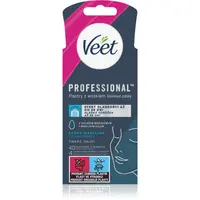 Veet Professional voskové depilačné pásiky na tvár pre citlivú pleť 40 ks