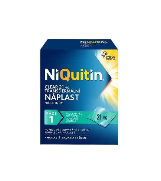 NIQUITIN Clear 21MG/24H transdermálnych náplastí