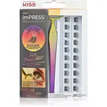 KISS imPRESS Press-on Falsies trsové nalepovacie mihalnice s uzlíkom 01 Natural 20 ks