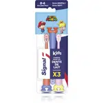 Signal Kids zubná kefka pre deti výhodné balenie 0-6/2-6