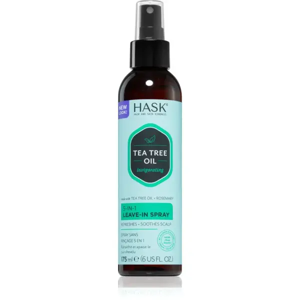 HASK Tea Tree Oil & Rosemary bezoplachový sprej pre suchú pokožku hlavy so sklonom k svrbeniu 175 ml