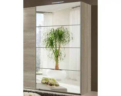 Posuvné dvere ku korpusu skrine šírky 225 cm Easy Plus, zrkadlo%