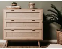 Zásuvková komoda Bali, dub sonoma/výplet%