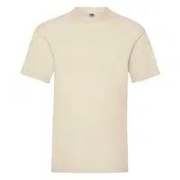 Beige Men's T-shirt Valueweight Fruit of the Loom