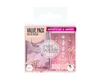 Sada špirálovej gumičky s mašľou a sponiek Invisibobble Wrapstar and Waver Sauvage Beauty (IB-OR-USDO102) + darček zadarmo