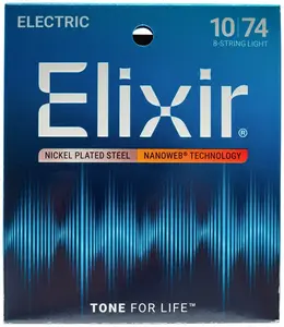 Elixir Nanoweb 8-String Light