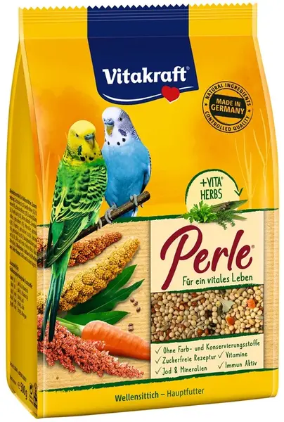 Vitakraft Menu s medom, vitamínmi pre vlnité papagáje 1 kg