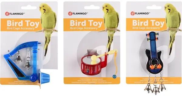 Flamingo vtáčia hračka - hudobný nástroj 1 ks