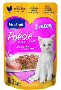 Vitakraft Poésie Déli Sauce Junior pre mačky - kura 85 g
