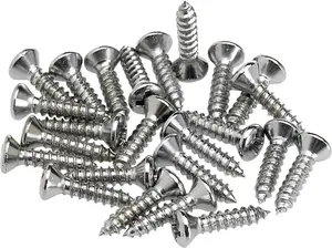 Fender Control Plate Mounting Screws Chrome