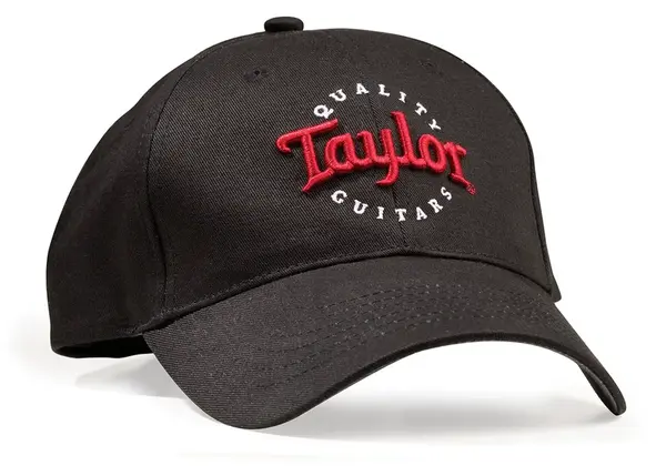 Taylor Black Cap Red/Wht Emb