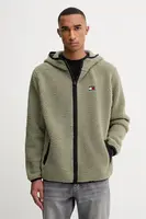 Fleecová mikina Tommy Jeans černá barva, DM0DM19224