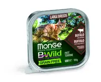 Monge BWild Grain Free Paté Terrine Large Breed - buvol se zeleninou 100 g