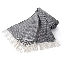 Pléd s třásněmi LADA tmavě šedý 150 x 200 cm