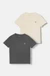 Dětské bavlněné tričko Calvin Klein Jeans 2-pack šedá barva, IB0IB01093