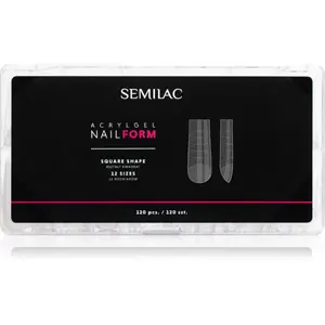Semilac Accessories Acrylgel Nail Form šablóny na nechty veľkosť Square 120 ks