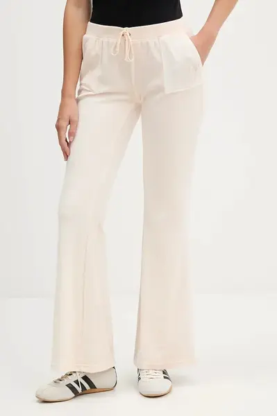 Juicy Couture Velúrové tepláky Juicy Couture CAISA LOW RISE PANT