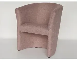Křeslo Boston, starorůžová látka