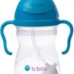 B.BOX Hrneček s brčkem, Kobaltově modrý 240 ml