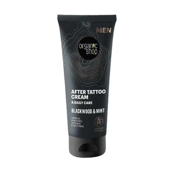 ORGANIC SHOP Krém pro následnou péči o tetování Blackwood a máta 75 ml