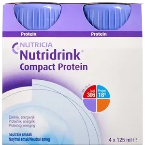 NUTRIDRINK Compact Protein s neutrální příchutí 4 x 125 ml