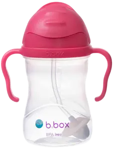 B.BOX Hrneček s brčkem, Malina 240 ml