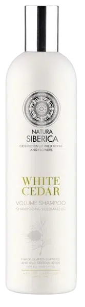 NATURA SIBERICA Šampon pro větší objem Bílý cedr 400 ml