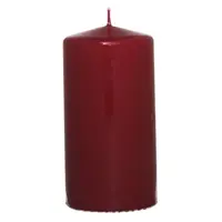 Válcová svíčka bordó, 12 cm