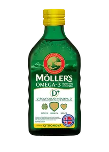 MÖLLERS Omega 3, 50+ citrón 250 ml